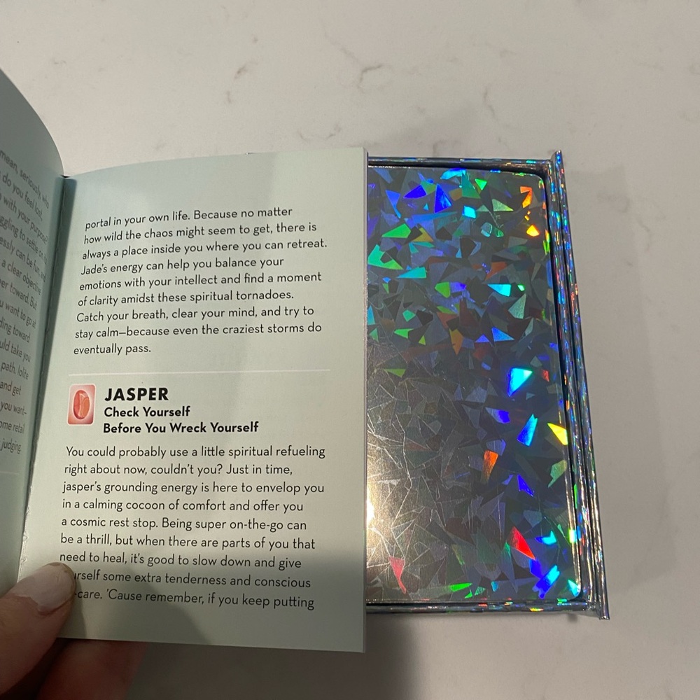 Super Sparkly Crystal Oracle Deck 50 Cards Booklet by KnockKnock NWOT - Picture 5 of 6